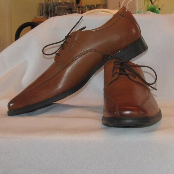 New Without Box - Clarks Tan Tilden Walk Lace-Up Derbys Size 14 M - Picture 1 of 14